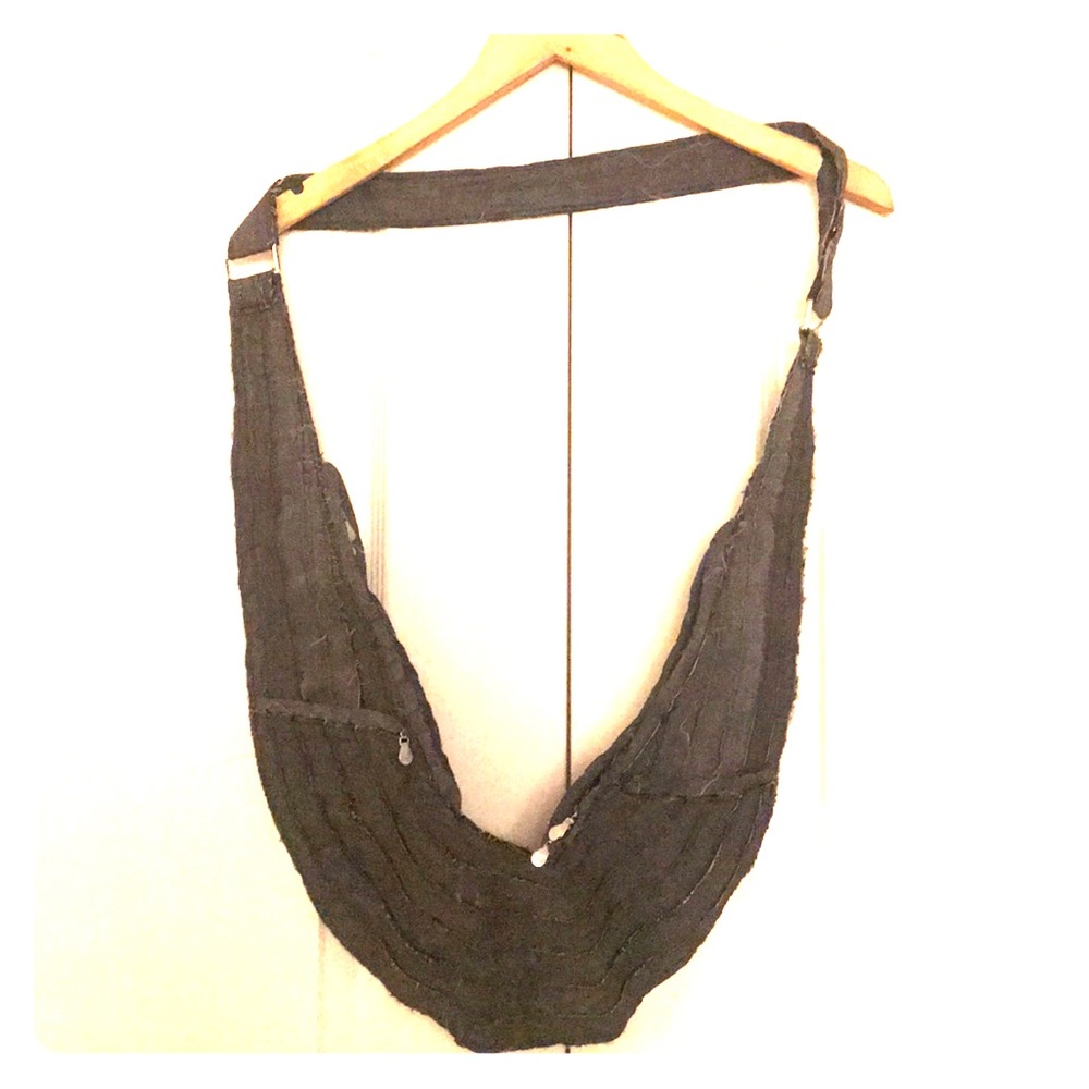 Sash Bag in Raw Dark Denim